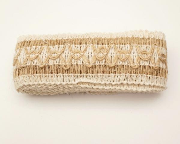 Burlap |   1.875 In. X 2 Yds Natural Burlap Ribbon (Lot Of 1 Hank) Burlap Burlap