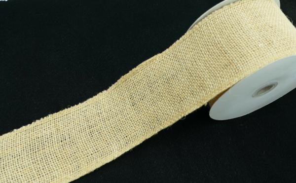 Burlap |   2.5 Inch Natural Burlap Ribbon With Wired Edges, 10 Yards (Lot Of 1 Spool) Burlap Burlap