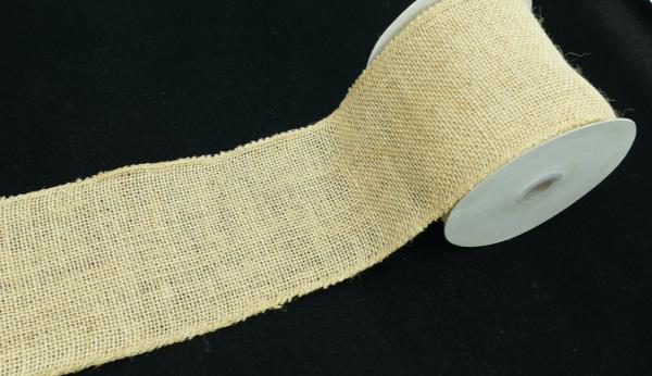 Burlap |   4 Inch Natural Burlap Ribbon With Wired Edges, 10 Yards (Lot Of 1 Spool) Burlap Burlap