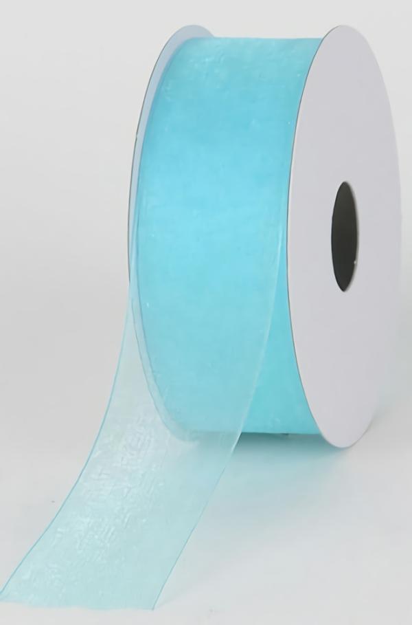 Organza Ribbon |   Organza Ribbon , Aqua, 1.5 Inch X 25 Yards (1 Spool) Organza Ribbon Organza Ribbon