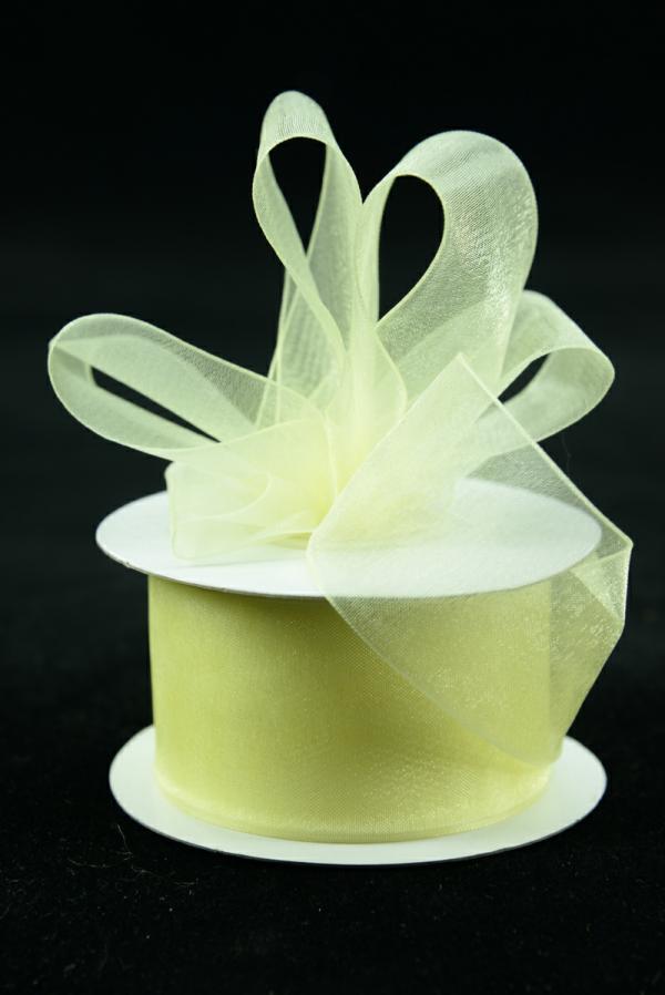 Organza Ribbon |   Organza Ribbon , Baby Maize, 1.5 Inch X 25 Yards (1 Spool) Organza Ribbon Organza Ribbon