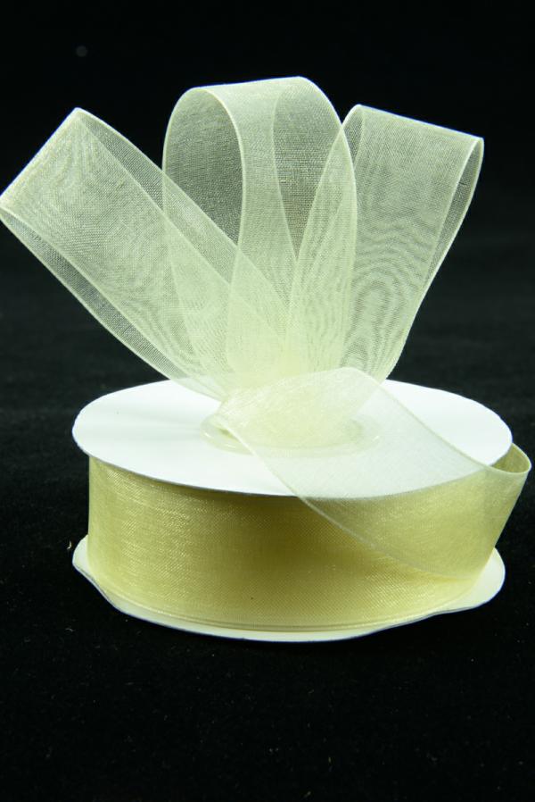 Organza Ribbon |   Organza Ribbon , Baby Maize, 7/8 Inch X 25 Yards (1 Spool) Organza Ribbon Organza Ribbon