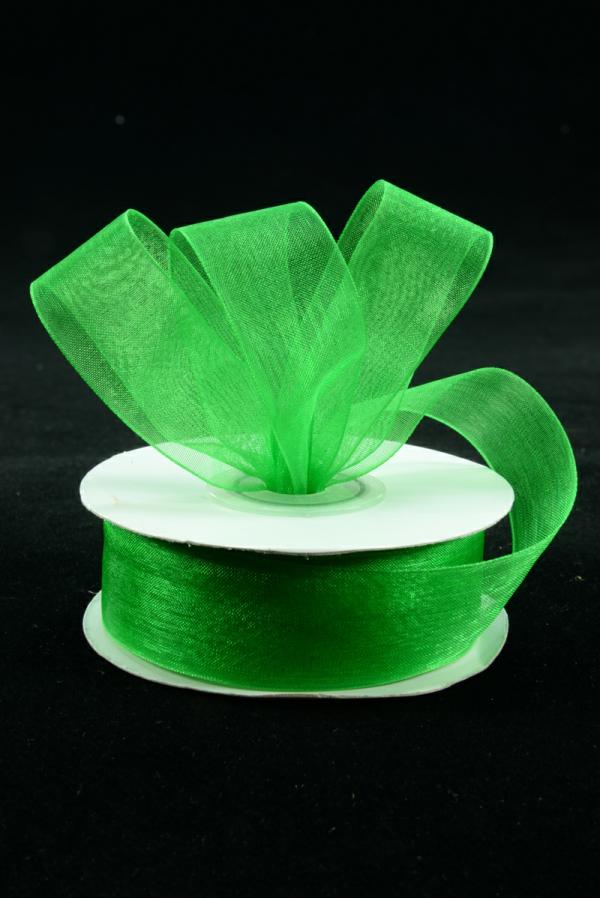 Organza Ribbon |   Organza Ribbon , Emerald, 7/8 Inch X 25 Yards (1 Spool) Organza Ribbon Organza Ribbon