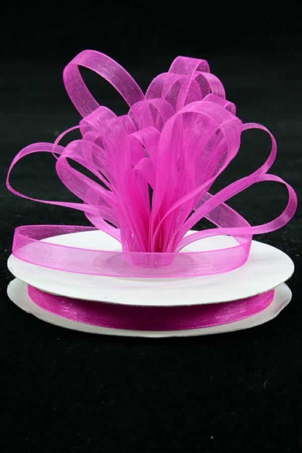 Organza Ribbon |   Organza Ribbon , Fuchsia, 3/8 Inch X 25 Yards (1 Spool) Organza Ribbon Organza Ribbon