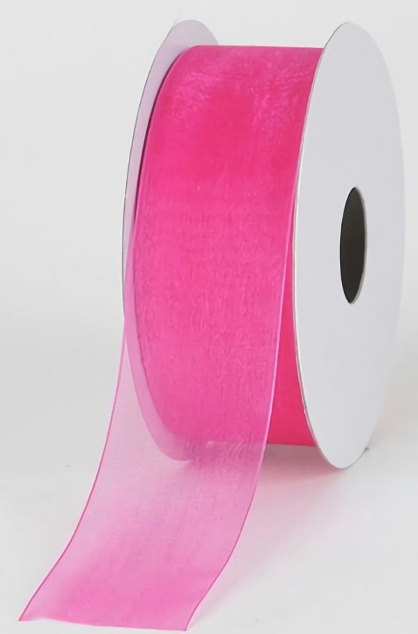 Organza Ribbon |   Organza Ribbon , Fuchsia, 3/8 Inch X 25 Yards (1 Spool) Organza Ribbon Organza Ribbon