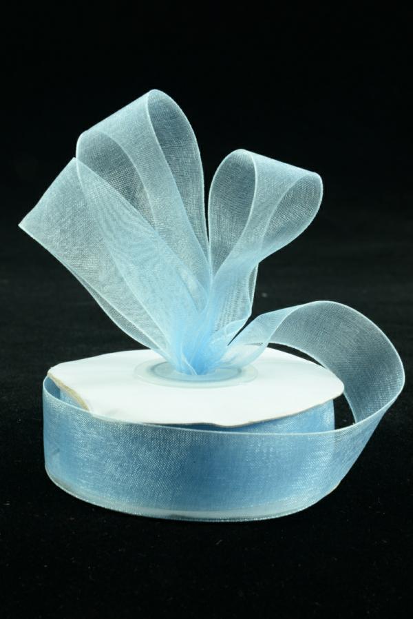 Organza Ribbon |   Organza Ribbon , Light Blue, 7/8 Inch X 25 Yards (1 Spool) Organza Ribbon Organza Ribbon