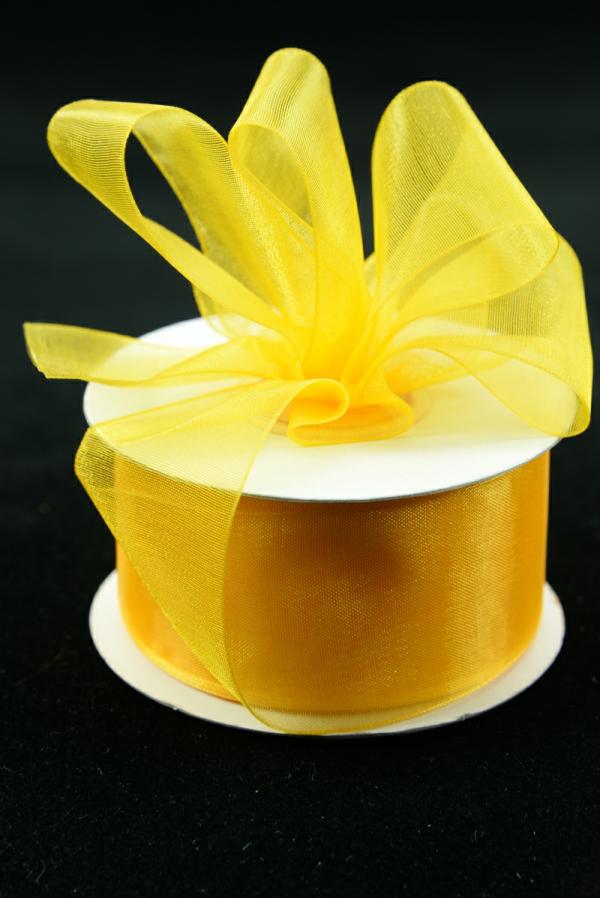 Organza Ribbon |   Organza Ribbon , Light Gold, 1.5 Inch X 25 Yards (1 Spool) Organza Ribbon Organza Ribbon