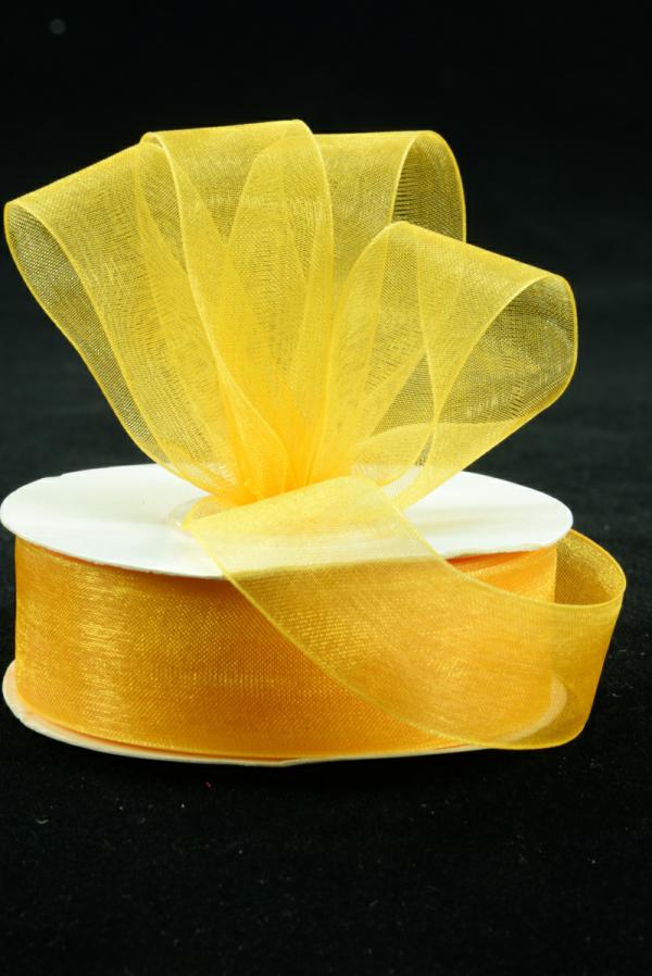 Organza Ribbon |   Organza Ribbon , Light Gold, 7/8 Inch X 25 Yards (1 Spool) Organza Ribbon Organza Ribbon