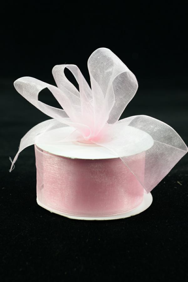 Organza Ribbon |   Organza Ribbon , Light Pink, 1.5 Inch X 25 Yards (1 Spool) Organza Ribbon Organza Ribbon