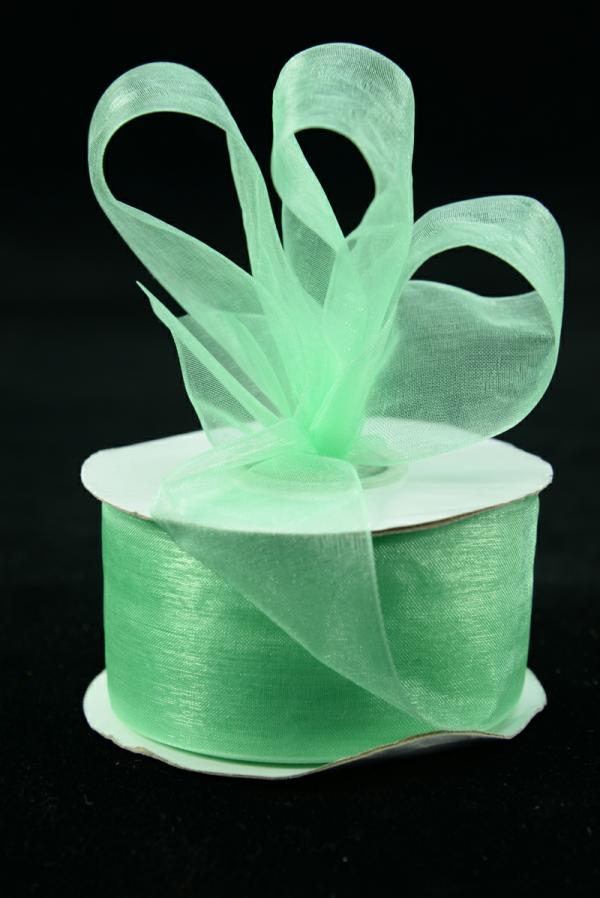 Organza Ribbon |   Organza Ribbon , Mint, 1.5 Inch X 25 Yards (1 Spool) Organza Ribbon Organza Ribbon