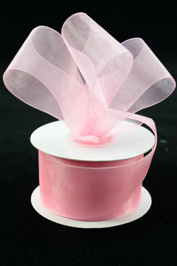 Organza Ribbon |   Organza Ribbon , Pink, 1.5 Inch X 25 Yards (1 Spool) Organza Ribbon Organza Ribbon