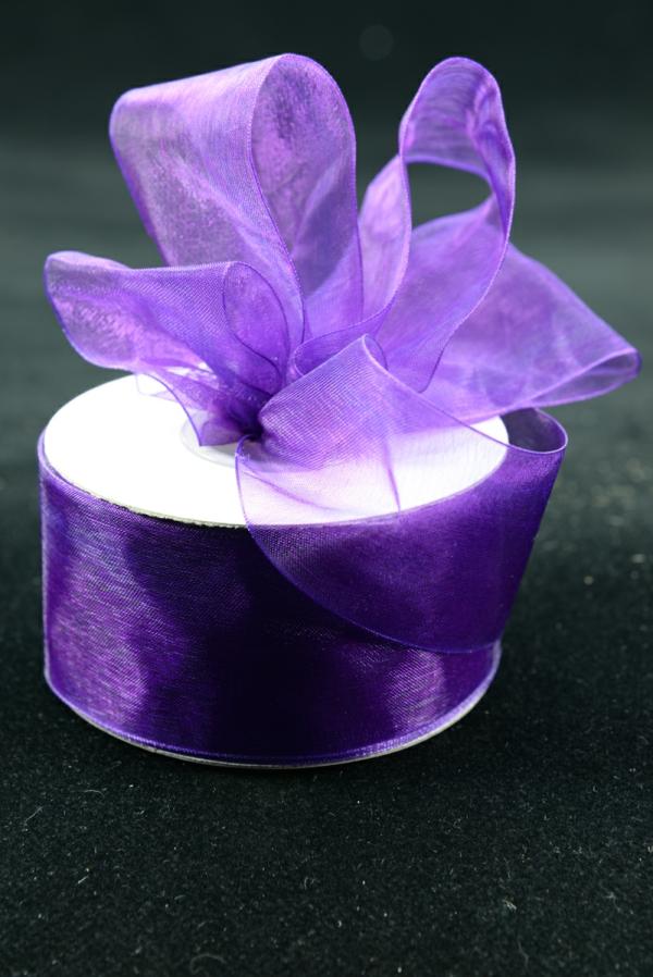 Organza Ribbon |   Organza Ribbon , Plum, 1.5 Inch X 25 Yards (1 Spool) Organza Ribbon Organza Ribbon