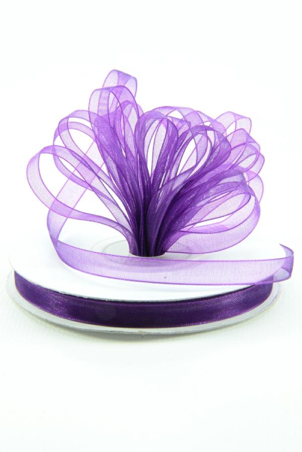 Organza Ribbon |   Organza Ribbon , Plum, 3/8 Inch X 25 Yards (1 Spool) Organza Ribbon Organza Ribbon