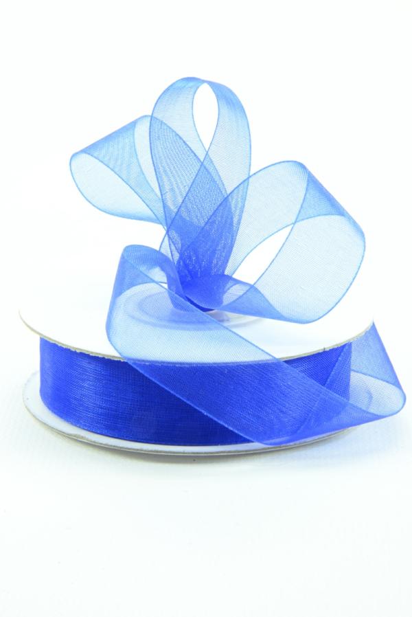 Organza Ribbon |   Organza Ribbon , Royal, 5/8 Inch X 25 Yards (1 Spool) Organza Ribbon Organza Ribbon