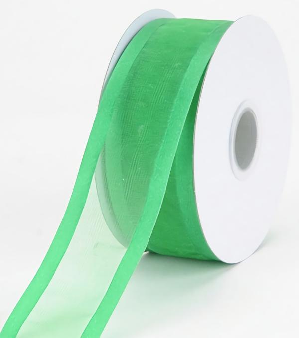 Organza Ribbon With Satin Edge |   Organza Ribbon With Satin Edge , Emerald, 1-1/2 Inch X 25 Yards (1 Spool) Organza Ribbon With Satin Edge Organza Ribbon With Satin Edge