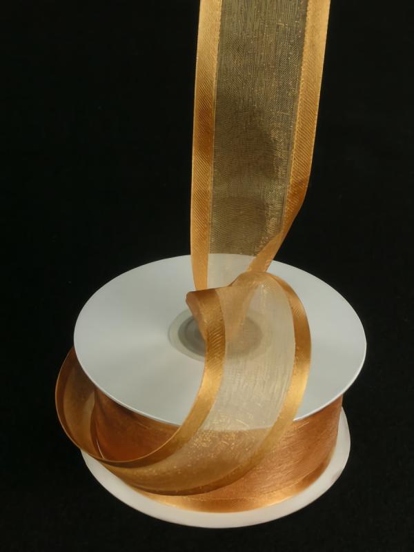 Organza Ribbon With Satin Edge |   Organza Ribbon With Satin Edge , Gold, 1-1/2 Inch X 25 Yards (1 Spool) Organza Ribbon With Satin Edge Organza Ribbon With Satin Edge