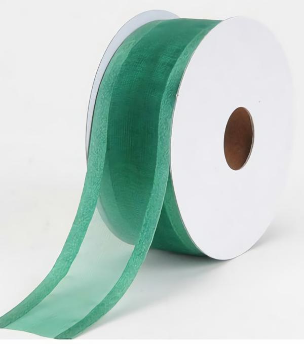 Organza Ribbon With Satin Edge |   Organza Ribbon With Satin Edge , Hunter, 1-1/2 Inch X 25 Yards (1 Spool) Organza Ribbon With Satin Edge Organza Ribbon With Satin Edge