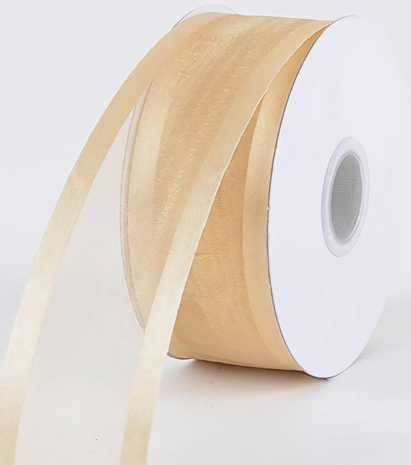 Organza Ribbon With Satin Edge |   Organza Ribbon With Satin Edge , Ivory, 3/8 Inch X 25 Yards (1 Spool) Organza Ribbon With Satin Edge Organza Ribbon With Satin Edge