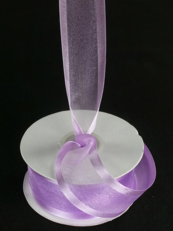 Organza Ribbon With Satin Edge |   Organza Ribbon With Satin Edge , Lavender, 5/8 Inch X 25 Yards (1 Spool) Organza Ribbon With Satin Edge Organza Ribbon With Satin Edge