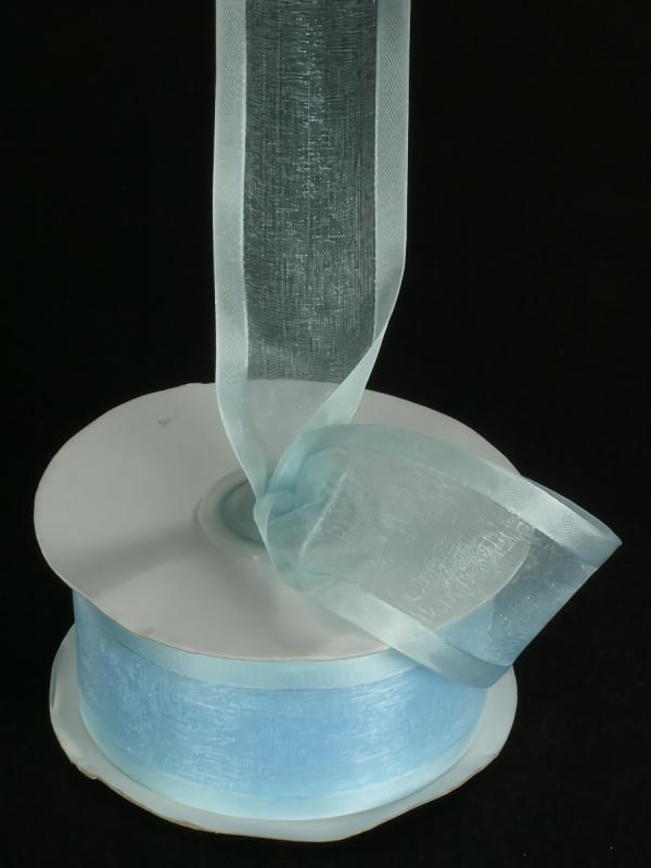 Organza Ribbon With Satin Edge |   Organza Ribbon With Satin Edge , Light Blue, 3/8 Inch X 25 Yards (1 Spool) Organza Ribbon With Satin Edge Organza Ribbon With Satin Edge