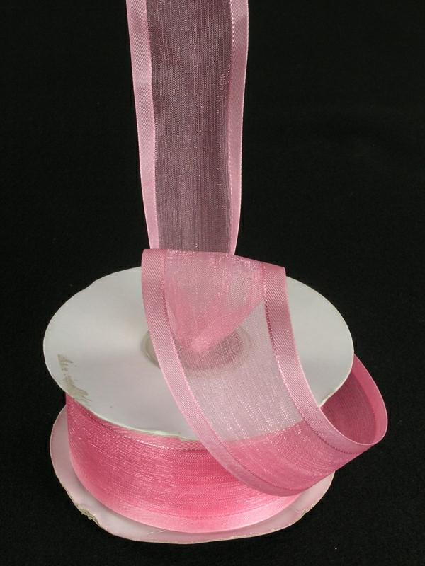 Organza Ribbon With Satin Edge |   Organza Ribbon With Satin Edge , Light Coral, 3/8 Inch X 25 Yards (1 Spool) Organza Ribbon With Satin Edge Organza Ribbon With Satin Edge