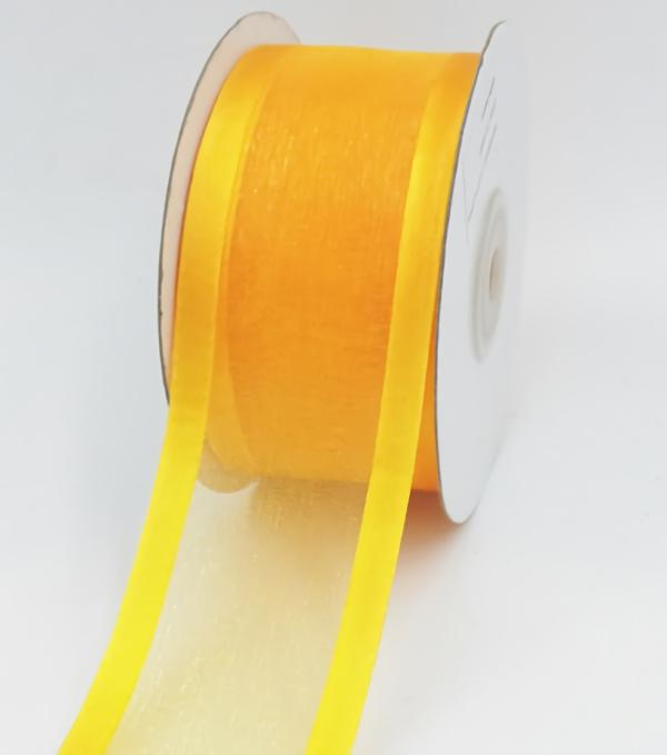 Organza Ribbon With Satin Edge |   Organza Ribbon With Satin Edge , Light Gold, 1-1/2 Inch X 25 Yards (1 Spool) Organza Ribbon With Satin Edge Organza Ribbon With Satin Edge