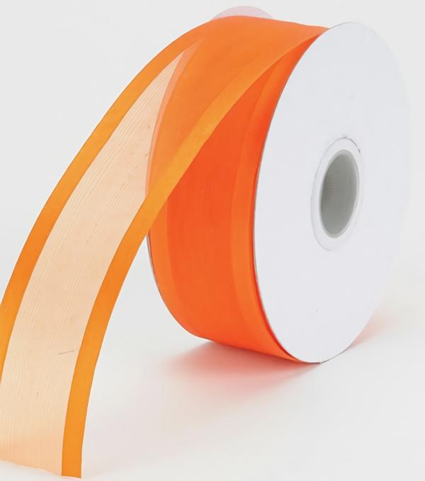 Organza Ribbon With Satin Edge |   Organza Ribbon With Satin Edge , Orange, 3/8 Inch X 25 Yards (1 Spool) Organza Ribbon With Satin Edge Organza Ribbon With Satin Edge