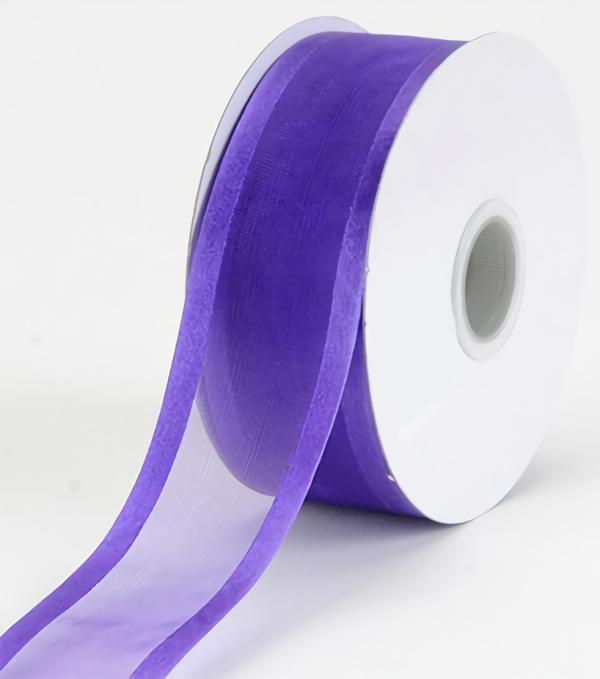 Organza Ribbon With Satin Edge |   Organza Ribbon With Satin Edge , Purple Haze, 1-1/2 Inch X 25 Yards (1 Spool) Organza Ribbon With Satin Edge Organza Ribbon With Satin Edge