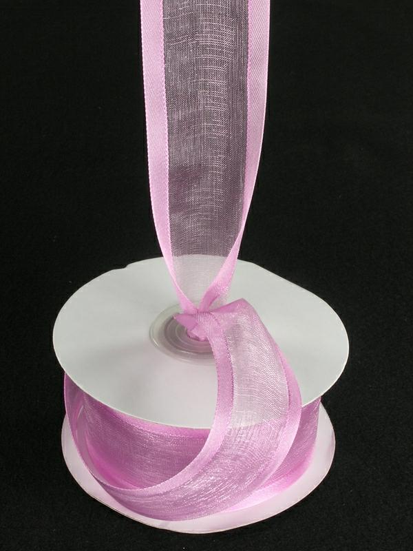 Organza Ribbon With Satin Edge |   Organza Ribbon With Satin Edge , Rosy Mauve, 3/8 Inch X 25 Yards (1 Spool) Organza Ribbon With Satin Edge Organza Ribbon With Satin Edge