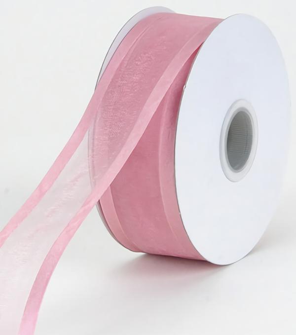 Organza Ribbon With Satin Edge |   Organza Ribbon With Satin Edge , Rosy Mauve, 3/8 Inch X 25 Yards (1 Spool) Organza Ribbon With Satin Edge Organza Ribbon With Satin Edge