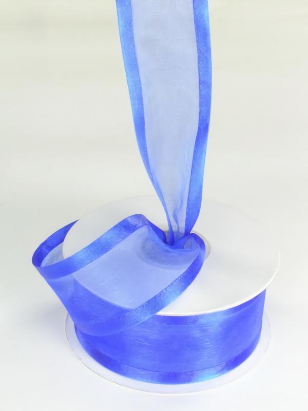 Organza Ribbon With Satin Edge |   Organza Ribbon With Satin Edge , Royal Blue, 3/8 Inch X 25 Yards (1 Spool) Organza Ribbon With Satin Edge Organza Ribbon With Satin Edge