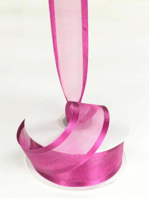 Organza Ribbon With Satin Edge |   Organza Ribbon With Satin Edge , Wine, 5/8 Inch X 25 Yards (1 Spool) Organza Ribbon With Satin Edge Organza Ribbon With Satin Edge