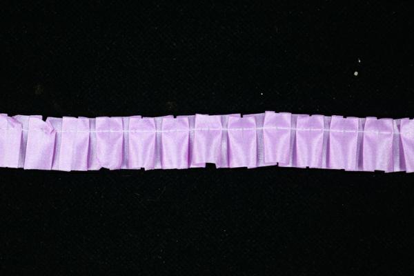 Pleated & Gathered Ribbon |   .75 Inch Lavender Pleated Ribbon (25 Yards) Pleated & Gathered Ribbon Pleated & Gathered Ribbon