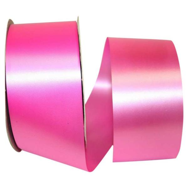 Poly Satin Embossed Ribbon (Polypropylene) |   Hot Pink, Embossed, Polypropylene, Florentine Ribbon 2 ½ Inch X 100 Yds., (1 Spool) Poly Satin Embossed Ribbon (Polypropylene) Poly Satin Embossed Ribbon (Polypropylene)