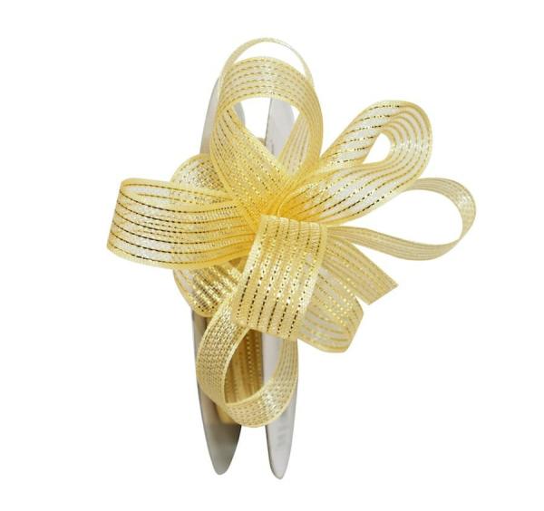 Pull Bow Ribbon |   Pull Bow Ribbon, Maize / Gold, 5/8" X 25 Yards (1 Spool) Pull Bow Ribbon Pull Bow Ribbon