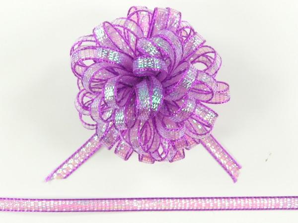 Pull Bow Ribbon |   Pull Bow Ribbon , Purple, 1/8 Inch X 50 Yards (1 Spool) Pull Bow Ribbon Pull Bow Ribbon