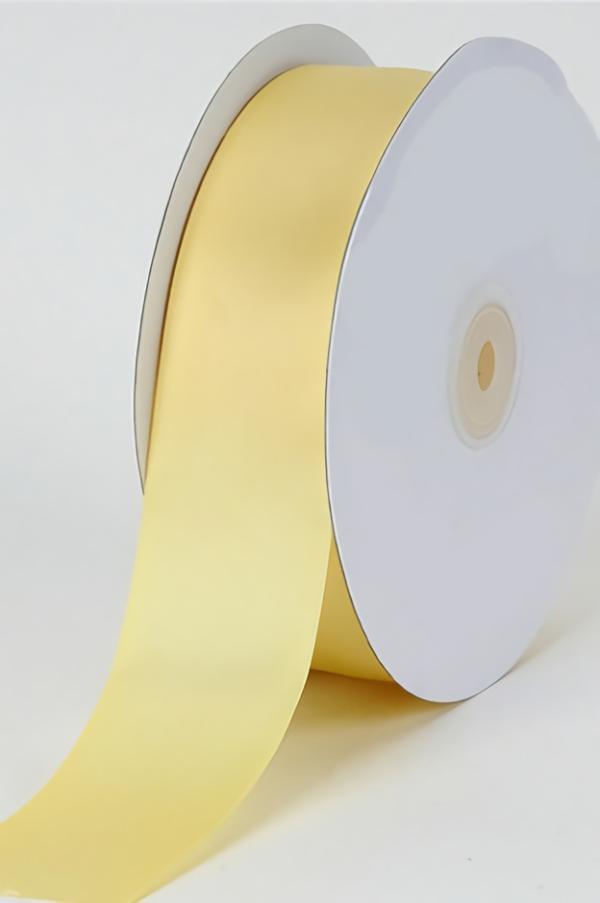 Satin Ribbon – Single Face |   Double Faced Satin Ribbon , Baby Maize, 1/8 Inch X 50 Yards (1 Spool) Ribbon Satin Ribbon - Single Face