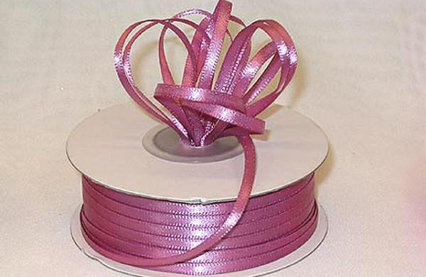 Satin Ribbon – Single Face |   Double Faced Satin Ribbon , Mauve, 1/16 Inch X 100 Yards (1 Spool) Ribbon Satin Ribbon - Single Face