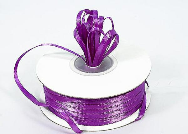 Satin Ribbon – Single Face |   Double Faced Satin Ribbon , Purple, 1/8 Inch X 100 Yards (1 Spool) Ribbon Satin Ribbon - Single Face