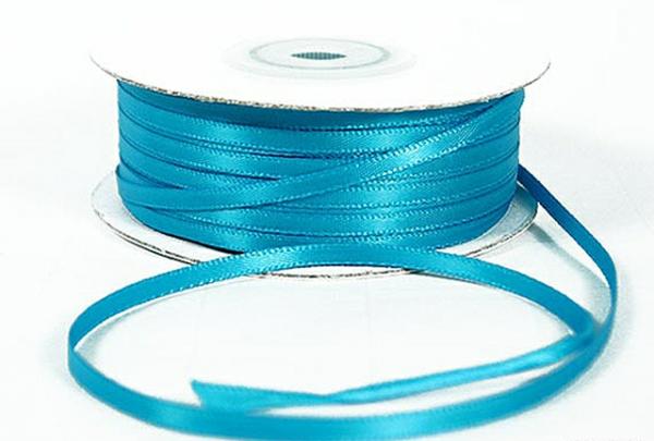 Satin Ribbon – Single Face |   Double Faced Satin Ribbon , Turquoise, 1/8 Inch X 100 Yards (1 Spool) Ribbon Satin Ribbon - Single Face