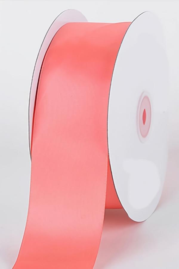 Satin Ribbon – Single Face |   Single Faced Satin Ribbon , Coral, 1/4 Inch X 25 Yards (1 Spool) Ribbon Satin Ribbon - Single Face