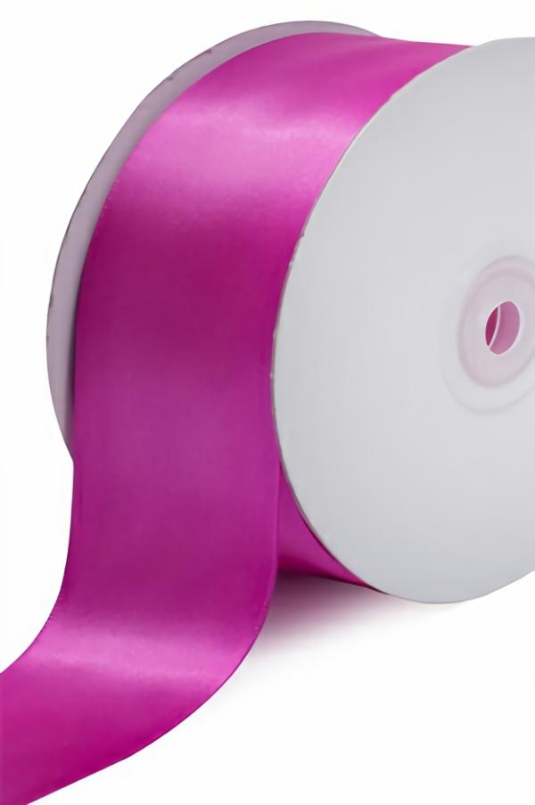 Satin Ribbon – Single Face |   Single Faced Satin Ribbon , Fuchsia, 1-1/2 Inch X 25 Yards (1 Spool) Ribbon Satin Ribbon - Single Face