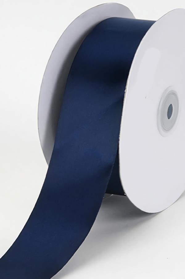 Satin Ribbon – Single Face |   Single Faced Satin Ribbon , Navy, 1-1/2 Inch X 25 Yards (1 Spool) Ribbon Satin Ribbon - Single Face