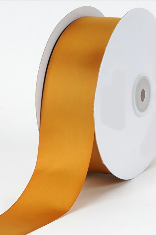 Satin Ribbon – Single Face |   Single Faced Satin Ribbon , Old Gold, 1-1/2 Inch X 25 Yards (1 Spool) Ribbon Satin Ribbon - Single Face