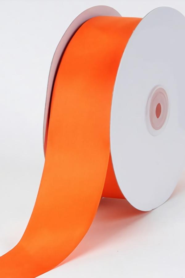 Satin Ribbon – Single Face |   Single Faced Satin Ribbon , Orange, 1-1/2 Inch X 25 Yards (1 Spool) Ribbon Satin Ribbon - Single Face