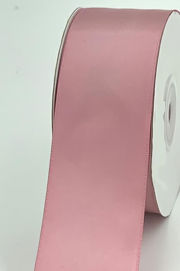 Satin Ribbon – Single Face |   Single Faced Satin Ribbon , Rosy Mauve, 1/4 Inch X 25 Yards (1 Spool) Ribbon Satin Ribbon - Single Face