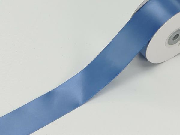 Satin Ribbon – Single Face |   Single Faced Satin Ribbon , Smoke Blue, 1-1/2 Inch X 25 Yards (1 Spool) Ribbon Satin Ribbon - Single Face