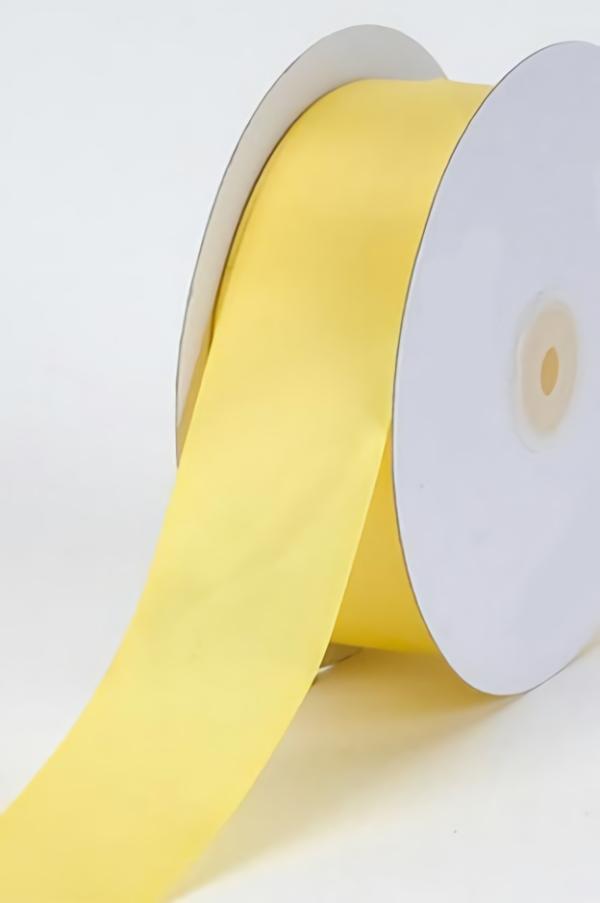 Satin Ribbon – Single Face |   Single Faced Satin Ribbon , Yellow, 3/8 Inch X 25 Yards (1 Spool) Ribbon Satin Ribbon - Single Face