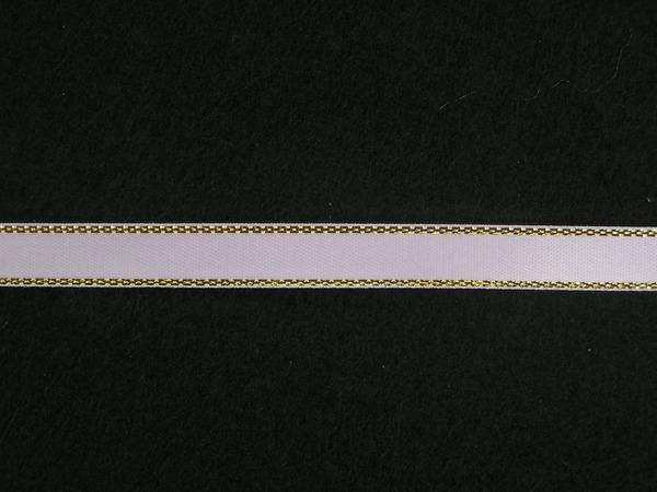 Satin Ribbon With Metallic Edge |   Double Face Satin Ribbon With Gold Edge, Lavender, 3/8 Inch X 50 Yards (1 Spool) Ribbon Satin Ribbon With Metallic Edge