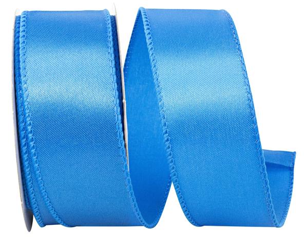 Wired Ribbon |   1.5 Inch Turquoise Satin Ribbon With Wired Edges, 10 Yard Spool (1 Spool) Ribbon Wired Ribbon